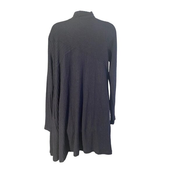 H By Bordeaux Womens Open Cardigan Sweater Knit Navy Size Medium - Picture 6 of 6